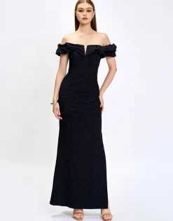 Maxi Dresses<Bariano RUTH OFF SHOULDER MAXI BL74D19L