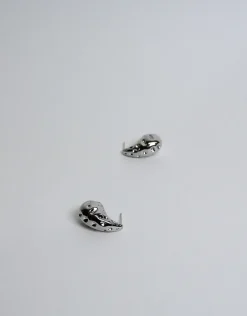Jewellery<Bariano SAGITTARIA TEARDROP TEXTURED EARRINGS SILVER