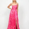 Gowns / Ballgowns | All Dresses<Bariano SERRA ASYMMETRIC GOWN B73D04L FUCHSIA