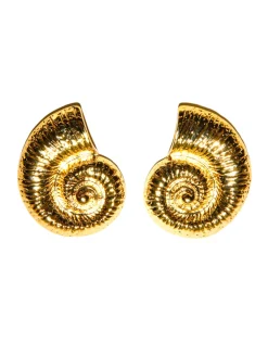 Jewellery<Bariano SHELLY CHUNKY EARRINGS GOLD