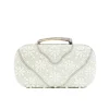 Clutches<Bariano BLOOSOM BEADED CLUTCH J74BG11 SILVER