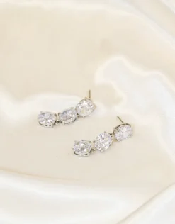 Jewellery<Bariano DROP DIAMOND EARRINGS J74E01 SILVER