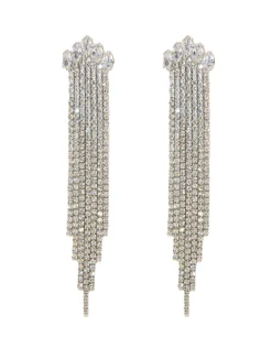 Jewellery<Bariano TASSEL FALL EARRINGS J74E19 SILVER