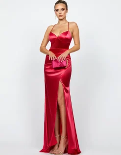 Formal / Prom Dresses | Maxi Dresses<Bariano SKYLAR V NECK STRAPPY BACK MAXI BL66D13L