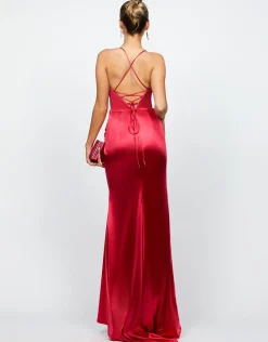 Formal / Prom Dresses | Maxi Dresses<Bariano SKYLAR V NECK STRAPPY BACK MAXI BL66D13L