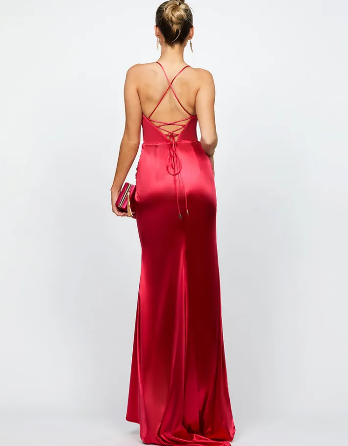 Formal / Prom Dresses | Maxi Dresses<Bariano SKYLAR V NECK STRAPPY BACK MAXI BL66D13L