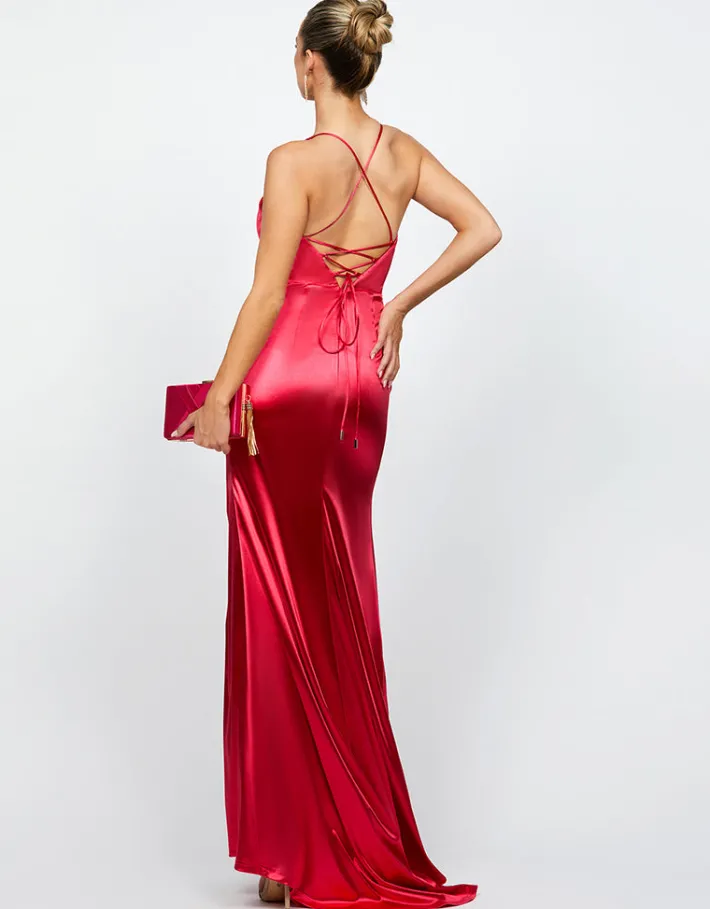 Formal / Prom Dresses | Maxi Dresses<Bariano SKYLAR V NECK STRAPPY BACK MAXI BL66D13L