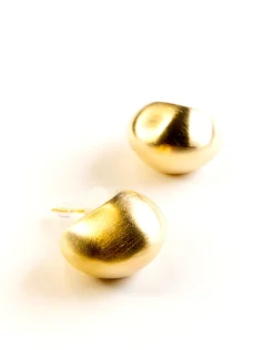 Jewellery<Bariano SOPHIA CRESECENT EARRINGS GOLD