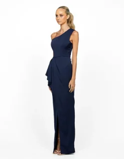 Gowns / Ballgowns | All Dresses<Bariano STAR CROSSED LOVERS ONE SHOUDLER FRILL GOWN B55D27L