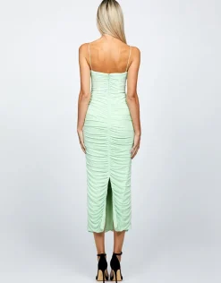 Midi Dresses<Bariano STARRY NIGHT SLEEVED MIDI BL66D02S MINT