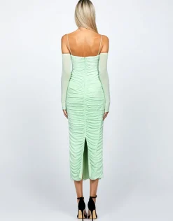 Midi Dresses<Bariano STARRY NIGHT SLEEVED MIDI BL66D02S MINT