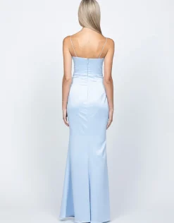 Gowns / Ballgowns | All Dresses<Bariano STEPHANIE COWL DRAPED SATIN GOWN B34D15L