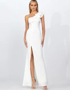 Gowns / Ballgowns | Maxi Dresses<Bariano SUE FRILL SHOULDER GOWN BB33D31LB