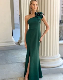 Gowns / Ballgowns | All Dresses<Bariano SUE FRILL SHOULDER GOWN BB33D31LW