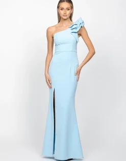 Gowns / Ballgowns | Maxi Dresses<Bariano SUE FRILL SHOULDER GOWN BB33D31LB