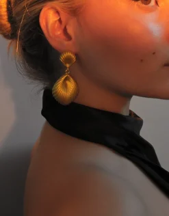 Jewellery<Bariano SUNSET SEASHELL DROP EARRINGS GOLD