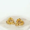 Jewellery<Bariano SWEETHEART STATEMENT EARRINGS GOLD