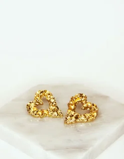 Jewellery<Bariano SWEETHEART STATEMENT EARRINGS GOLD
