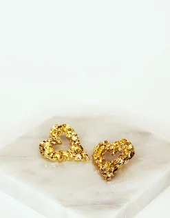 Jewellery<Bariano SWEETHEART STATEMENT EARRINGS GOLD