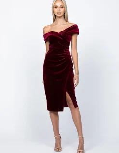 Midi Dresses | All Dresses<Bariano TILLY VELVET MIDI BL55D03S