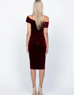 Midi Dresses | All Dresses<Bariano TILLY VELVET MIDI BL55D03S
