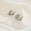 Jewellery<Bariano TWISTED HOOPS J74E03 SILVER