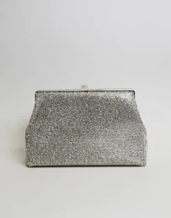Clutches<Bariano UPTOWN MINI TOTE CLUTCH 811 SILVER