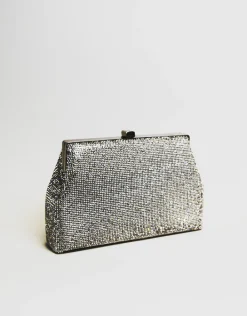 Clutches<Bariano UPTOWN MINI TOTE CLUTCH 811 SILVER