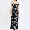Maxi Dresses<Bariano VIOLETTA ROSETTE MIDAXI BL75D33L BLACK WHITE PRINT
