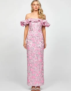 Maxi Dresses | All Dresses<Bariano WILLA FRILL COLUMN MAXI BL73D19L