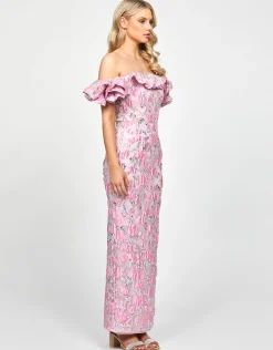 Maxi Dresses | All Dresses<Bariano WILLA FRILL COLUMN MAXI BL73D19L