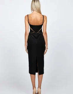 Formal / Prom Dresses | Midi Dresses<Bariano YVES CUT OUT BODYCON MIDI BL72D67S BLACK/NUDE