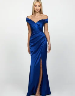 Formal / Prom Dresses | Gowns / Ballgowns<Bariano YVONNE OFF SHOULDER GOWN B54D10L ROYAL BLUE