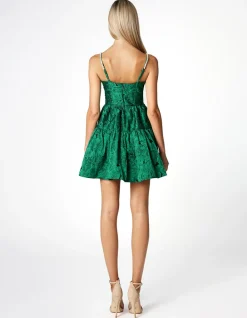 Mini Dresses | All Dresses<Bariano ZOFIA DIAMANTE STRAP MINI BL66D19S GREEN
