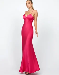 Formal / Prom Dresses | Maxi Dresses<Bariano ZURI FISHTAIL MAXI BL74D12L FUCHSIA