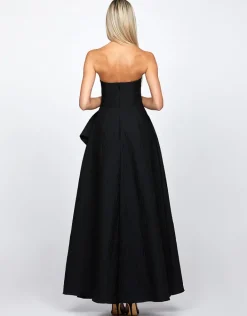 Formal / Prom Dresses | Gowns / Ballgowns<Bariano ZUZANNA STRAPLESS BOW MAXI BL71D04L BLACK